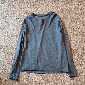 RHONE Gray Long Sleeve Tee